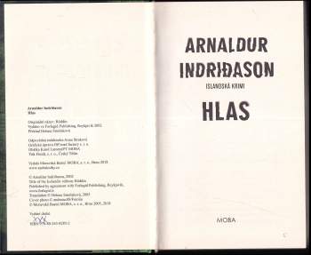 Arnaldur Indriðason: Hlas