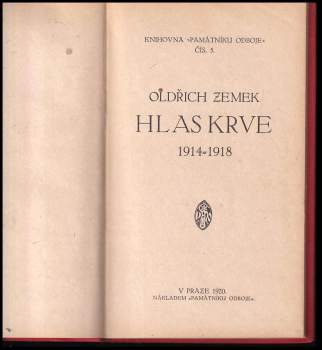 Oldřich Zemek: Hlas krve