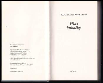 Hana Marie Körnerová: Hlas kukačky