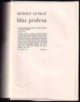 Rudolf Luskač: Hlas pralesa