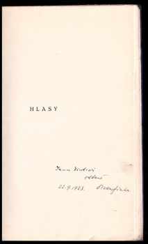 Otokar Fischer: Hlasy
