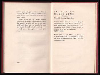 Jean Giono: Hlasy země