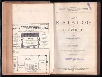 Josef Kafka: Hlavní katalog a průvodce