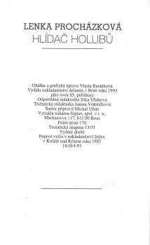 Lenka Procházková: Hlídač holubů