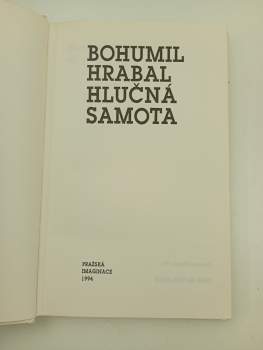 Bohumil Hrabal: Hlučná samota