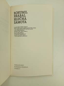Bohumil Hrabal: Hlučná samota