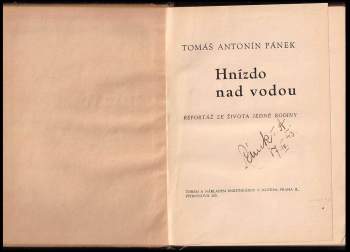 T. A Pánek: Hnízdo nad vodou