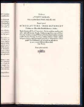 Miroslav Tyrš: Hod olympický