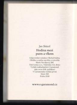 Jan Skácel: Hodina mezi psem a vlkem