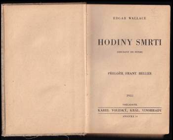 Edgar Wallace: Hodiny smrti