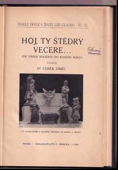 Čeněk Zíbrt: Hoj, ty Štědrý večere