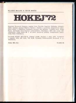 Igor Mráz: Hokej '72