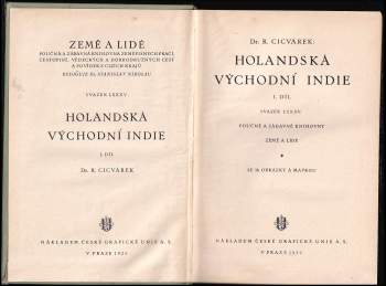 Rudolf Cicvárek: Holandská východní Indie