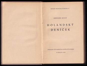 Eduard Bass: Holandský deníček