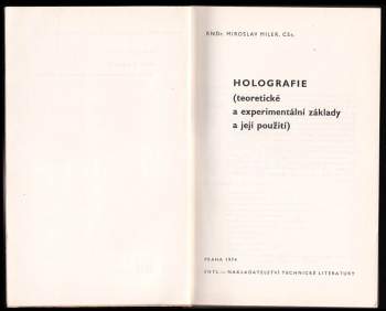 Miroslav Miler: Holografie
