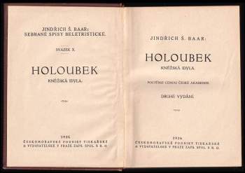 Jindřich Šimon Baar: Holoubek