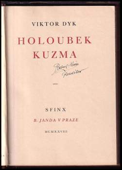 Viktor Dyk: Holoubek Kuzma