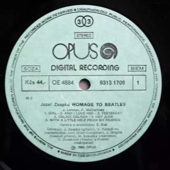 Jozef Zsapka: Homage To Beatles