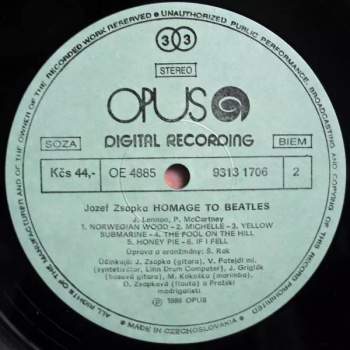 Jozef Zsapka: Homage To Beatles