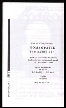 Miloš Rýc: Homeopatie pro každý den
