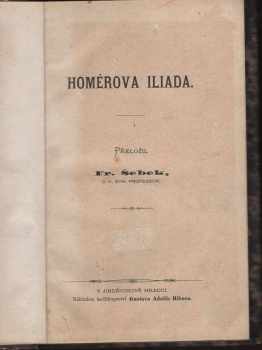 Homéros: Homérova Iliada