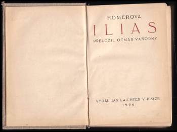 Homéros: Homérova Ilias