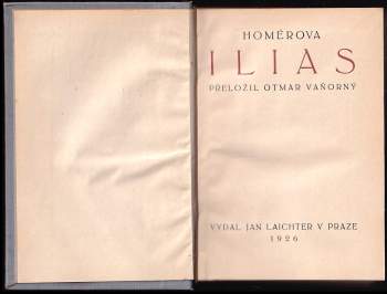 Homéros: Homérova Ilias