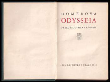 Homéros: Homérova Odysseia