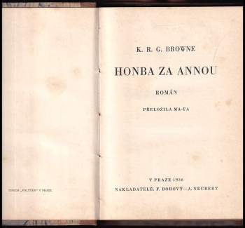 K. R. G Browne: Honba za Annou