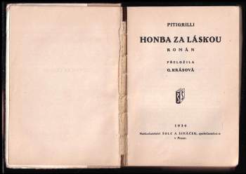 Pitigrilli: Honba za láskou