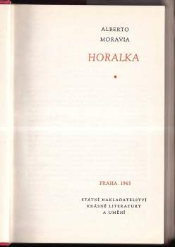 Alberto Moravia: Horalka