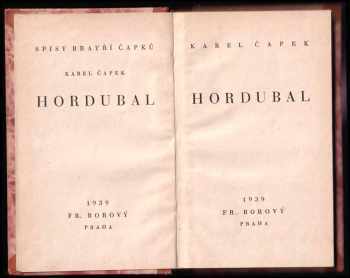 Karel Čapek: Hordubal