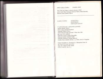 Karel Čapek: Hordubal ; Povětroň ; Obyčejný život