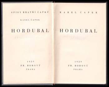 Karel Čapek: Hordubal