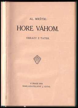 Alois Mrštík: Hore Váhom