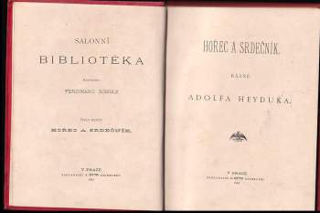 Adolf Heyduk: Hořec a srdečník