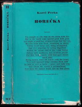 Horečka - Karel Pecka (1967, Mladá fronta) - ID: 816004
