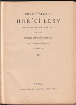 Emilio Salgari: Hořící lesy