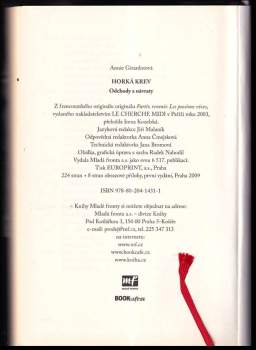 Annie Girardot: Horká krev