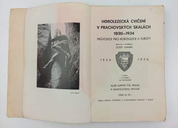 Josef Janeba: Horolezecká cvičení v Prachovských skalách 1930-1934
