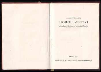 Arnošt Černík: Horolezectví