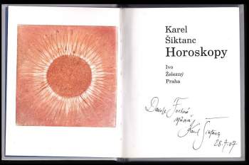 Karel Šiktanc: Horoskopy