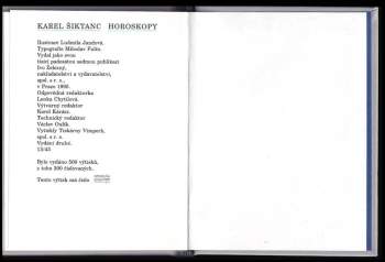 Karel Šiktanc: Horoskopy
