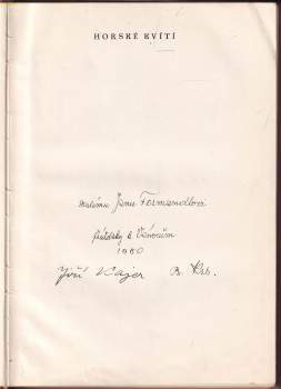 Jiří Kajer: Horské kvítí