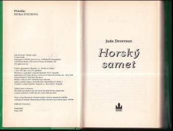 Jude Deveraux: Horský samet