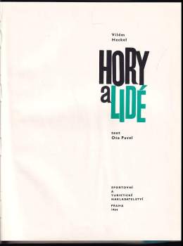Ota Pavel: Hory a lidé