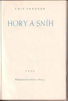 Hory a sníh