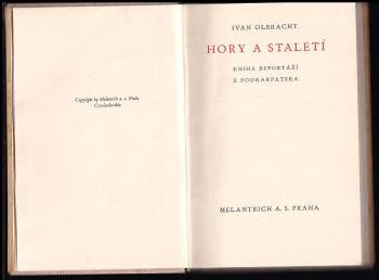 Ivan Olbracht: Hory a staletí