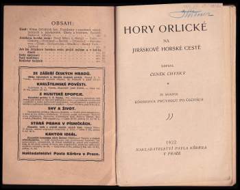 Čeněk Chyský: Hory Orlické