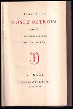 Olav Duun: Hoši z ostrova